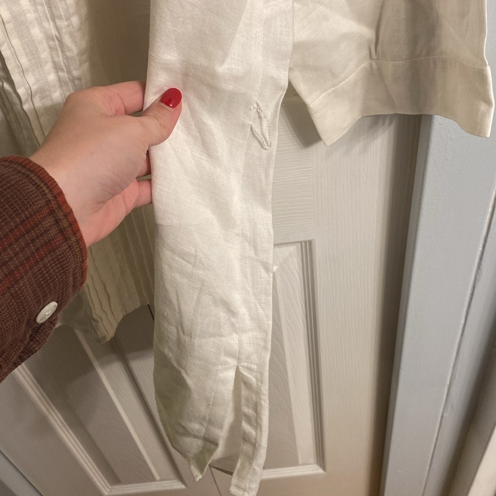 Lafayette 148 NY Linen Tunic Shirt - Picture 9 of 10